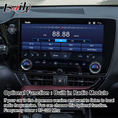 واجهة الفيديو لنظام Carplay المتعدد الوسائط لليكسوس NX NX200 NX250 NX350 NX350h NX400h NX450h