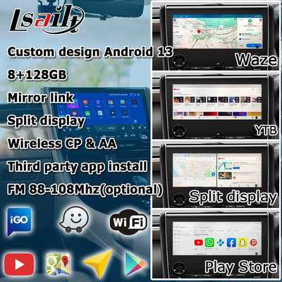 تويوتا ألفارد AH40 واجهة الوسائط المتعددة أندرويد 8+128GB Carplay دعم أندرويد أوتو