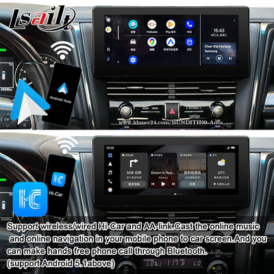 أندرويد 13 واجهة فيديو ليكسوس تحديث شاشة OEM لـ LM350 LM500H NX RX ES أدوات تعديل متضمنة YouTube ، NetFlix ، CarPlay اللاسلكي