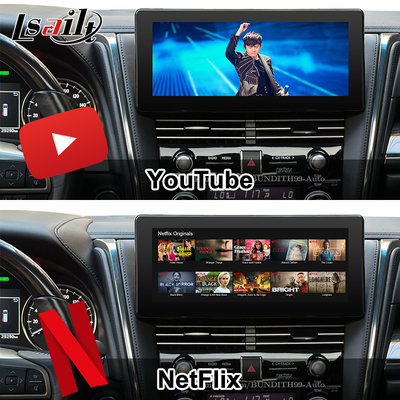 أندرويد 13 واجهة فيديو ليكسوس تحديث شاشة OEM لـ LM350 LM500H NX RX ES أدوات تعديل متضمنة YouTube ، NetFlix ، CarPlay اللاسلكي