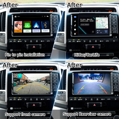 واجهة Apple CarPlay لللاند كروزر 200 2013-2021 متعددة اللغات ، كاميرا 360 ، دعم الكاميرا العكسية