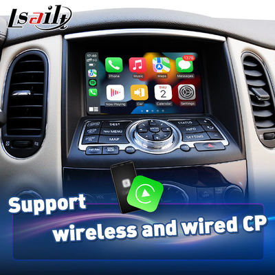 شاشة Lsailt Android Auto Carplay لسيارات إنفينيتي EX25 EX35 EX37 EX30d EX QX50 موديلات 2007-2017