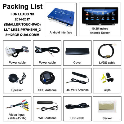 10شاشة أندرويد ليكسوس بطول 25 بوصة