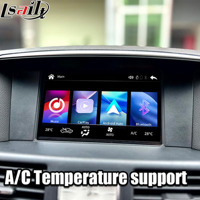 واجهة CarPlay لسيارات إنفينيتي Q70 Q70L M35 M45 Fuga 2009-2019 محول Android Auto اللاسلكي دمج انعكاس الهاتف المحمول، درجة حرارة التيار المتردد