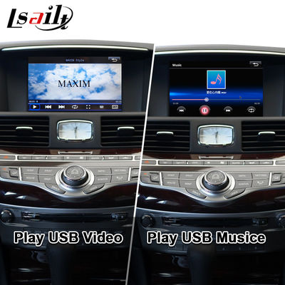 واجهة CarPlay لسيارات إنفينيتي Q70 Q70L M35 M45 Fuga 2009-2019 محول Android Auto اللاسلكي دمج انعكاس الهاتف المحمول، درجة حرارة التيار المتردد
