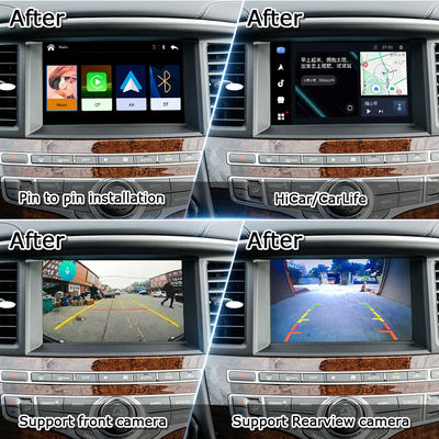 واجهة CarPlay لسيارة إنفينيتي QX60 JX35 2008-2017، ترقية CarPlay، وحدة Android Auto، النسخ المتطابق، درجة حرارة مكيف الهواء