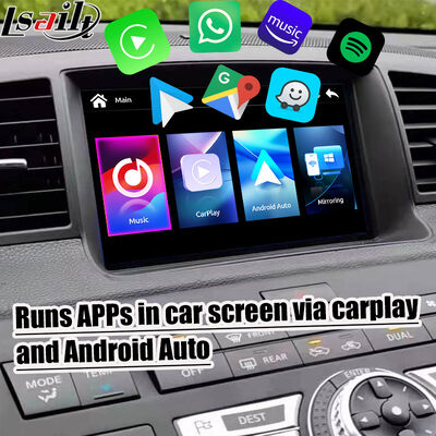 شاشة Lsailt مقاس 8 بوصات CarPlay لسيارة Nissan Fuga (Y50) Infiniti 350GT 2005-2008 Android Auto، انعكاس، شاشة لمس عالية الدقة