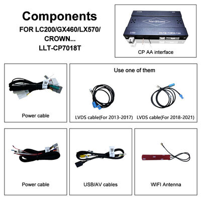 واجهة Apple CarPlay لـ Crown S210 AWS210 GRS210 GWS214 GWS215 Majesta Athlete Royal Saloon متكامل أندرويد أوتو ، كاميرا عكسية ، مناخ AC