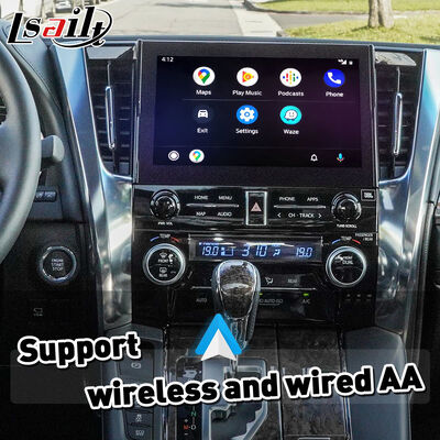 واجهة Lsailt اللاسلكية Android Auto Carplay لسيارات تويوتا ألفارد فيلفاير JBL الإصدار العالي 2019-2023