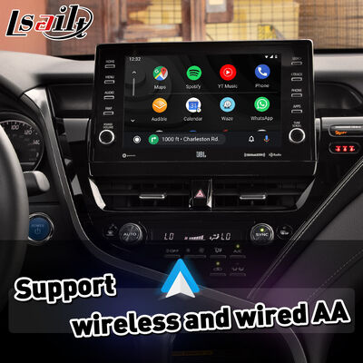 واجهة Lsailt لاسلكية Android Auto Carplay لسيارات تويوتا كامري هايبرد XSE XLE SL SE XV70 موديل 2021-2024