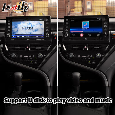 واجهة Lsailt لاسلكية Android Auto Carplay لسيارات تويوتا كامري هايبرد XSE XLE SL SE XV70 موديل 2021-2024