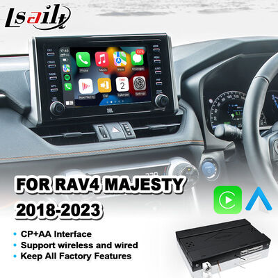 واجهة Lsailt اللاسلكية Android Auto Carplay لسيارات تويوتا RAV4 ماجستي 2018-2023
