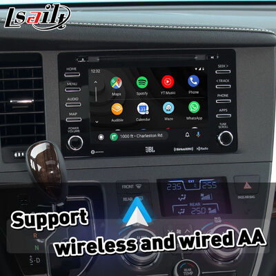 واجهة Lsailt Wireless Android Auto Carplay لسيارة تويوتا سيينا 2018-2020