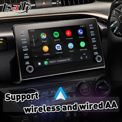 واجهة Lsailt اللاسلكية Android Auto Carplay لسيارات تويوتا هايلكس 2019-الحالي