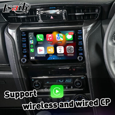 واجهة Lsailt Wireless Android Auto Carplay لسيارة تويوتا Fortuner AN160 الحالية لعام 2020