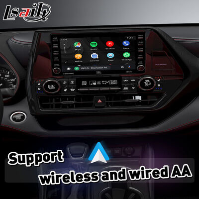 واجهة Lsailt Wireless Android Auto Carplay لسيارة تويوتا هايلاندر الحالية لعام 2020