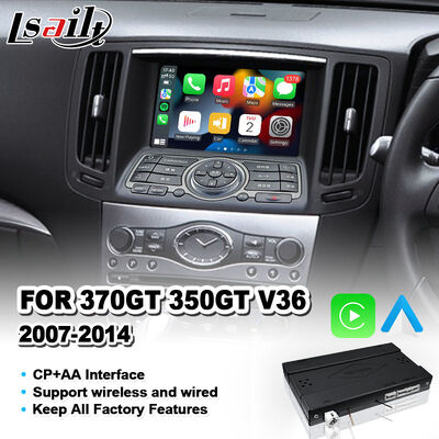 واجهة Lsailt اللاسلكية للروبوت Auto Carplay لسنة 2007-2014 نيسان سكايلاين 370GT 350GT V36