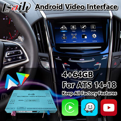 واجهة الفيديو للملاحة على أندرويد لـ 2014-2019 كاديلاك ATS CUE System مع Carplay