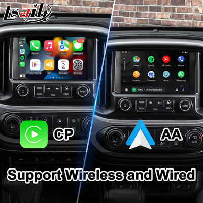 واجهة فيديو الوسائط المتعددة Lsailt Android لسيارة GMC Canyon موديل 2015-2020 بنظام Intellilink مع Carplay