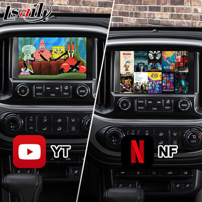 واجهة فيديو الوسائط المتعددة Lsailt Android لسيارة GMC Canyon موديل 2015-2020 بنظام Intellilink مع Carplay