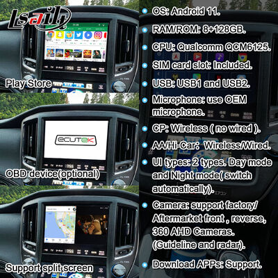 واجهة فيديو الوسائط المتعددة Android 13 لـ Crown S210 AWS210 GRS210 GWS214 GWS215 Majesta Athlete Royal Saloon OEM ترقية الشاشة مع CarPlay اللاسلكي