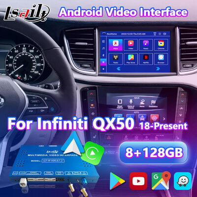 واجهة وسائط متعددة Carplay بنظام Android من Lsailt لسيارة إنفينيتي QX50 موديل 2018-2022