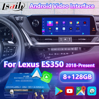 واجهة فيديو Lsalit Android Carplay للملاحة لسيارات لكزس ES 300h ES250 ES350 ES300h موديل 2018 فما فوق