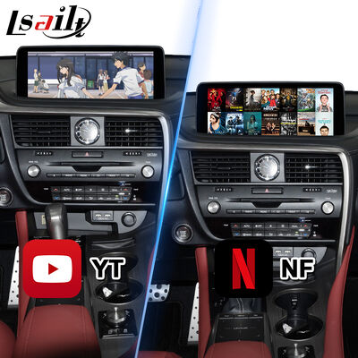 واجهة فيديو Lsailt Android Carplay لسيارات لكزس RX 300 RX450h RX350L RX450hL RX350 RX300 موديل 2019-2022