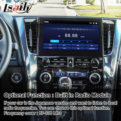 واجهة فيديو Lsailt Android Carplay لسيارات تويوتا ألفارد فيلفاير JBL الإصدار العالي 2019-2023
