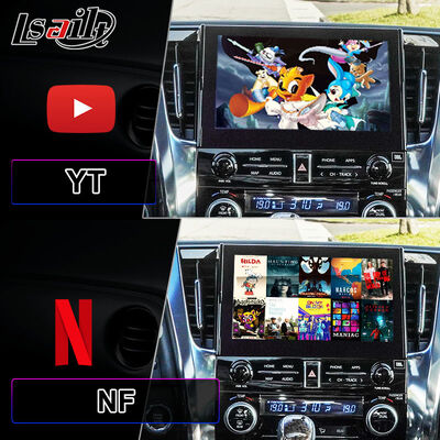 واجهة فيديو Lsailt Android Carplay لسيارات تويوتا ألفارد فيلفاير JBL الإصدار العالي 2019-2023