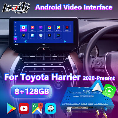 واجهة فيديو ملاحة Lsailt Android Carplay لسيارات تويوتا هارير فينزا من 2020 حتى الآن، تدعم وحدة الراديو