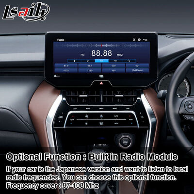 واجهة فيديو ملاحة Lsailt Android Carplay لسيارات تويوتا هارير فينزا من 2020 حتى الآن، تدعم وحدة الراديو