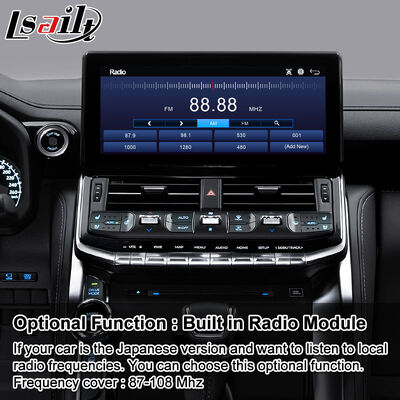 واجهة Lsailt Android Navigation Carplay لسيارات تويوتا لاند كروزر 300 GX-R VX-R GR GR-S Sahara ZX VX LC300 موديل 2021-2024