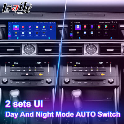 شاشة الوسائط المتعددة لأجهزة أندرويد Carplay 10.25 بوصة لعام 2013-2020 ليكسوس IS Knob IS250 IS200t IS300 IS300h IS350