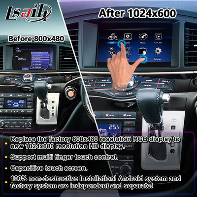 شاشة Lsailt Android Carplay للوسائط المتعددة لسيارة 2010-2020 Nissan Elgrand E52