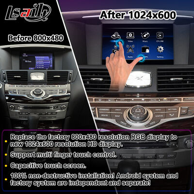 شاشة الوسائط المتعددة لشركة أندرويد كاربلاي لسنة 2010-2023 إنفينيتي M25 M30d M37 M56 M35h Y51 Q70