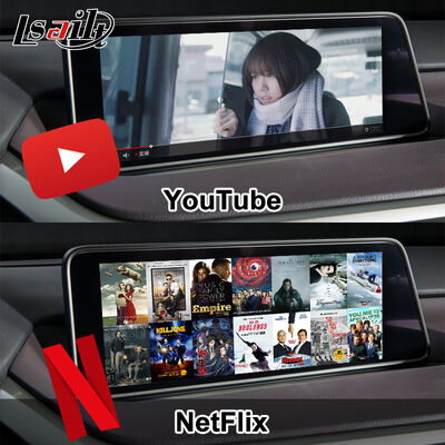 واجهة فيديو لنظام الوسائط المتعددة CarPlay/Android لسيارات لكزس RX450H RX350 مقاس 12.3 بوصة 2016-2021 مدمجة مع يوتيوب ونتفليكس وأندرويد أوتو
