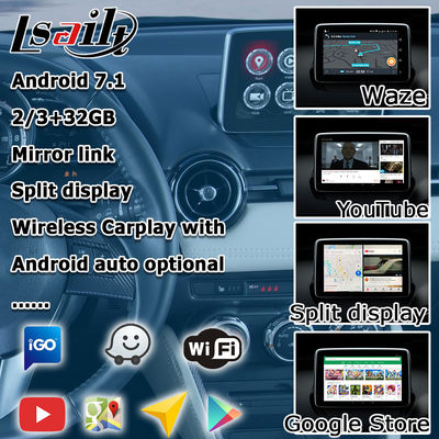 Mazda 2 Demio Android 7.1 Car Navigation Box واجهة الفيديو الاختيارية carplay android auto