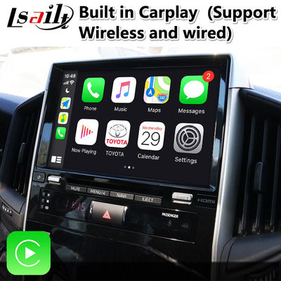 4 + 64 جيجابايت واجهة فيديو كاربلاي أندرويد لتويوتا لاند كروزر LC200 LC-GT GXR 2018-2021 Touch 3