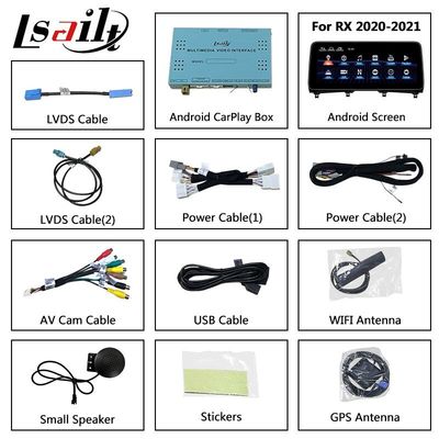 Lsailt 12.3 بوصة شاشة لاسلكية تعمل بنظام Android Auto Carplay للوسائط المتعددة لكزس RX RX350 RX450h