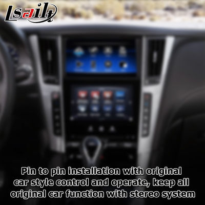 واجهة GPS carplay ، 8+128GB واجهة مربع التنقل أندرويد 13 لـ Infiniti Q50 / Q60