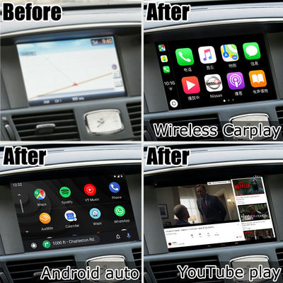 أندرويد 13 8+128 واجهة فيديو Carplay لشركة Infiniti Q70 / M35 M37 دعم Fuga Youtube