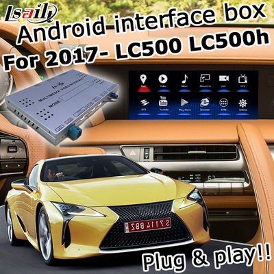 لكزس LC500 LC500h GPS Navigation Box واجهة الفيديو اللاسلكية carplay و android auto youtube google play