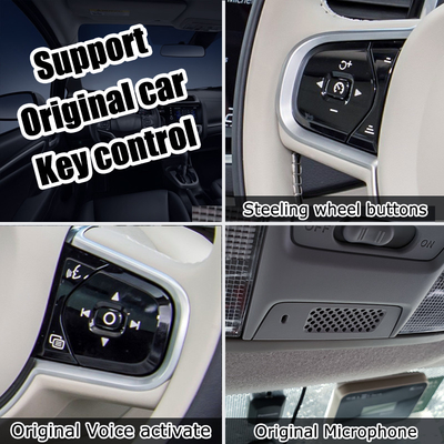 ترقية واجهة فيديو Android Carplay AI Box 4GB RAM لفولفو S60 S90