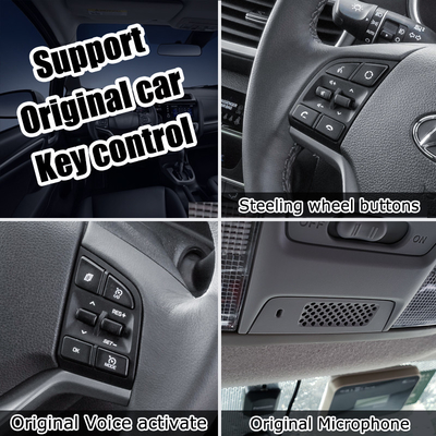 واجهة فيديو السيارة Android 9.0 AI Box USB HDMI لسيارات Hyundai Kia مع carplay