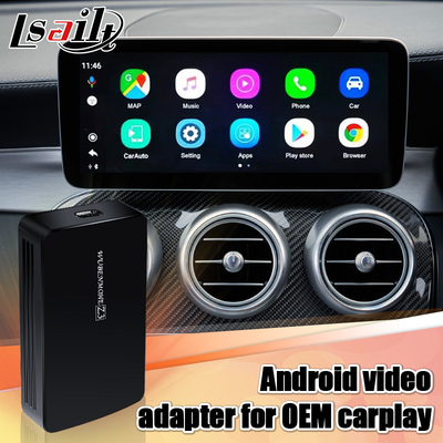 Android 10 Multimedia Video Interface 4GB RAM AI Box Sgs لمرسيدس مع Carplay
