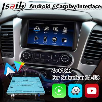 Lsailt Android Auto Carplay واجهة الوسائط المتعددة لشفروليه سوبربان جي إم سي تاهو