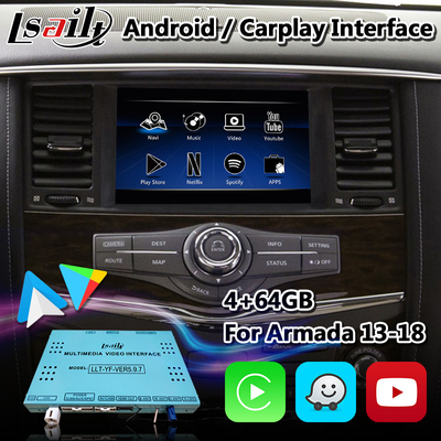واجهة الوسائط المتعددة الروبوتية لنيسان باترول Y62 مع Carplay لاسلكي