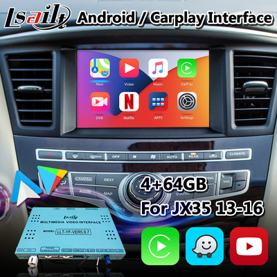 واجهة Lsailt Android Carplay لـ Infiniti JX35 مع نظام الملاحة GPS اللاسلكي Android Auto
