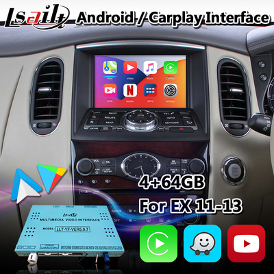 واجهة Lsailt Android Carplay لـ Infiniti EX37 مع نظام ملاحة GPS NetFlix Yandex